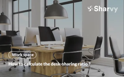 How to calculate the desk-sharing ratio?