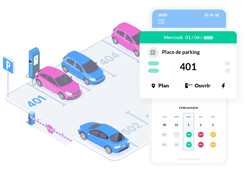 ParkEasy parking management interface